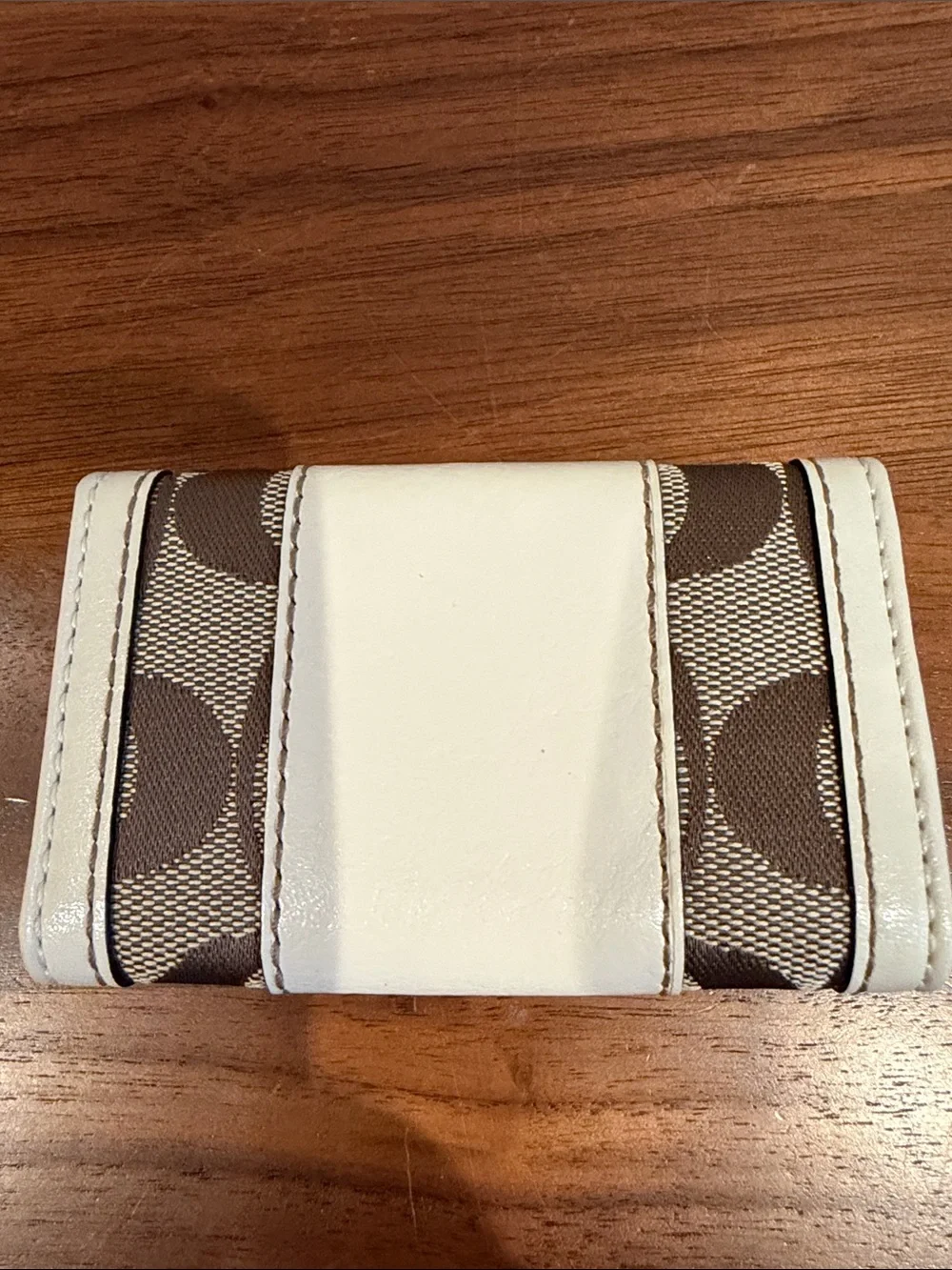 Coach white leather